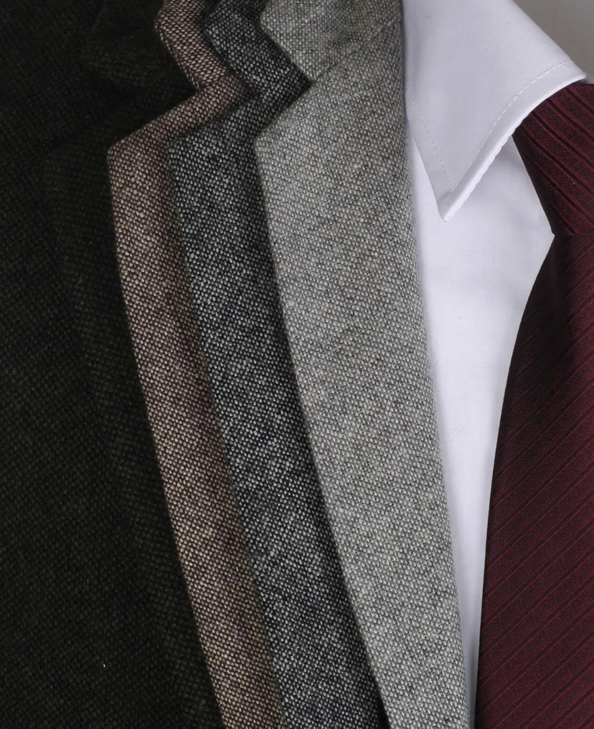 Ruth&Boaz 2Pockets 4Buttons Wool Herringbone Tweed Tailored Collar Suit Vest