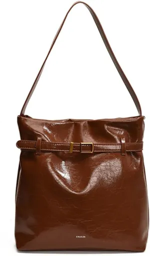 Shoulder Bag for Women Multi-pocket Handbag PU Leather Solid Color Satchel Hobo Purse Tote Purse for Work Travel