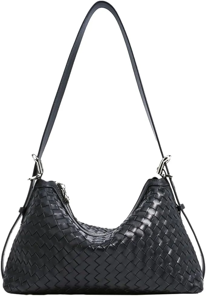Shoulder Handbags for Women Woven Leather Crossbody Bags 2025 Woven Tote Purse Underarm Handbag Chic Beach Bag Satchel Purses