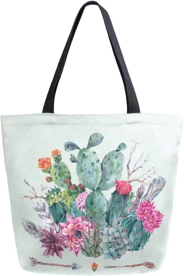 Stylish Print Extra Large Shoulder Tote Bag for Beach Travel Weekender Gym Grocery Shopping