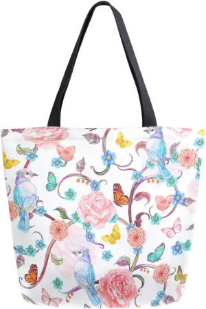 Stylish Print Extra Large Shoulder Tote Bag for Beach Travel Weekender Gym Grocery Shopping