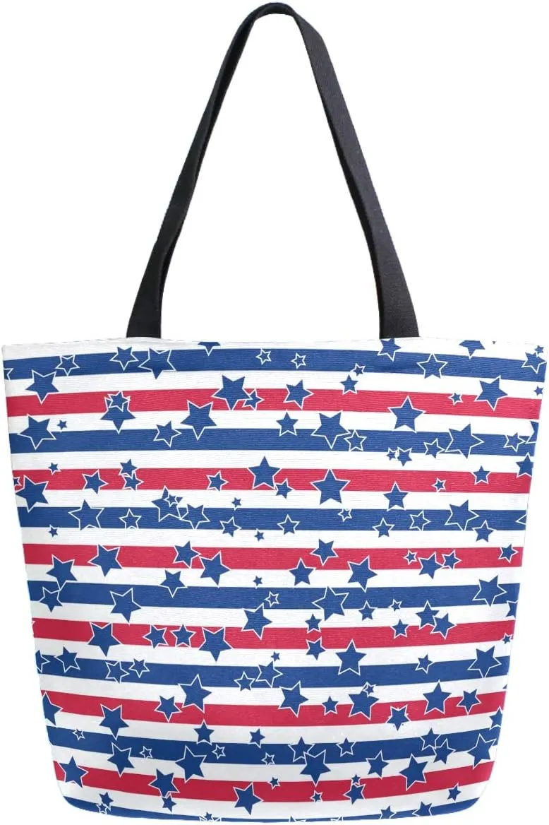 Stylish Print Extra Large Shoulder Tote Bag for Beach Travel Weekender Gym Grocery Shopping