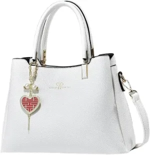 Stylish Purse Top Handle Women Shoulder Bag Satchel Lady Large Capacity Cross-Body Bag Leisure Solid Color