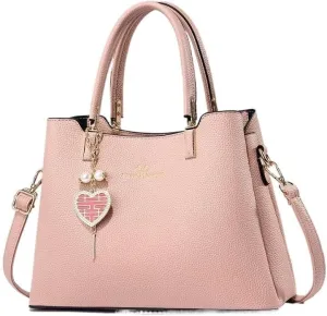 Stylish Purse Top Handle Women Shoulder Bag Satchel Lady Large Capacity Cross-Body Bag Leisure Solid Color