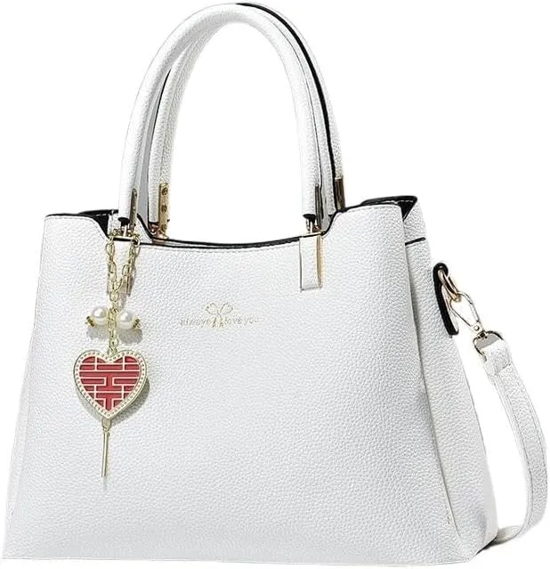Stylish Purse Top Handle Women Shoulder Bag Satchel Lady Large Capacity Cross-Body Bag Leisure Solid Color