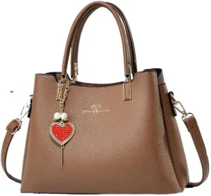 Stylish Purse Top Handle Women Shoulder Bag Satchel Lady Large Capacity Cross-Body Bag Leisure Solid Color