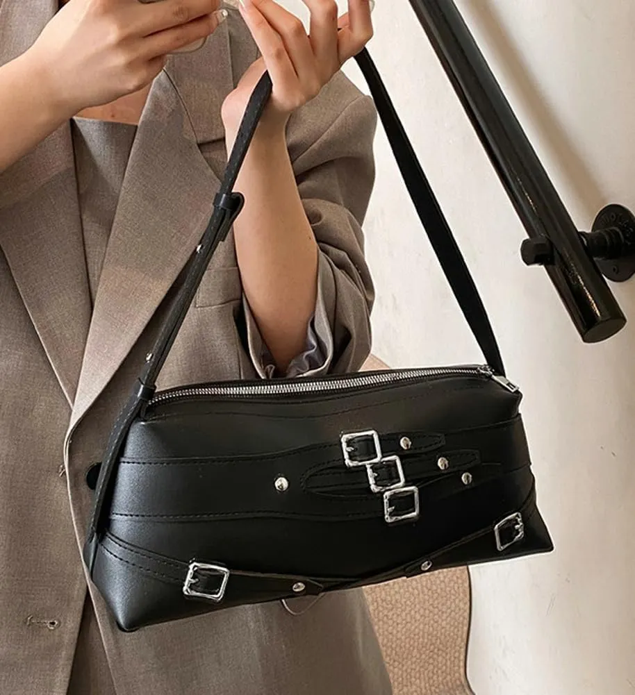 Trendy Shoulder Bag For Women Y2K Vegan Leather Handbag Womens Spring Versatile Satchel Purse Travel Work Bag 2025