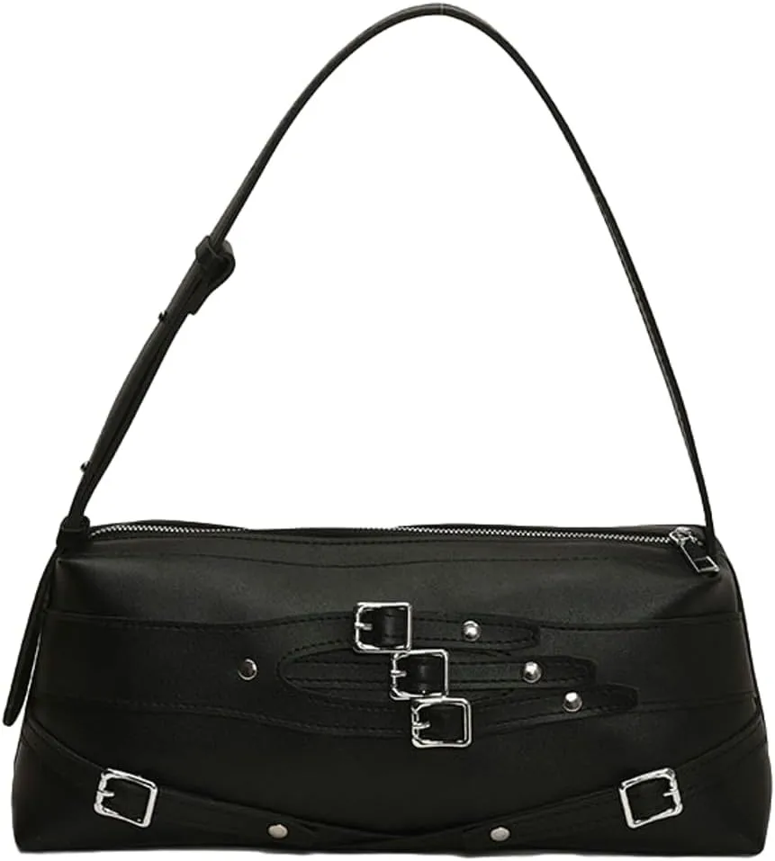 Trendy Shoulder Bag For Women Y2K Vegan Leather Handbag Womens Spring Versatile Satchel Purse Travel Work Bag 2025