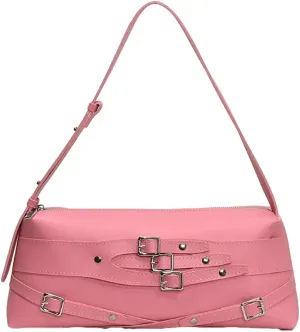 Trendy Shoulder Bag For Women Y2K Vegan Leather Handbag Womens Spring Versatile Satchel Purse Travel Work Bag 2025
