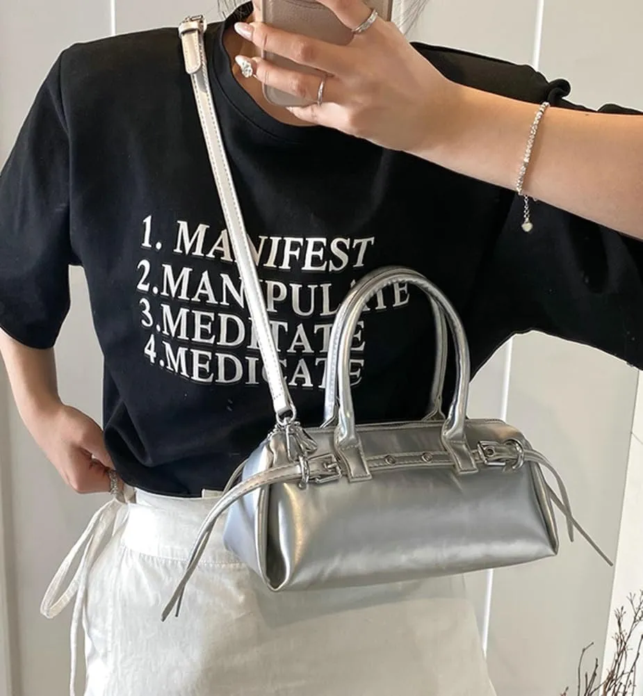 Trendy Shoulder Bag Hobo Purse For Women Vegan Leather Round Handbag Womens Spring Versatile Satchel Purse Travel 2025