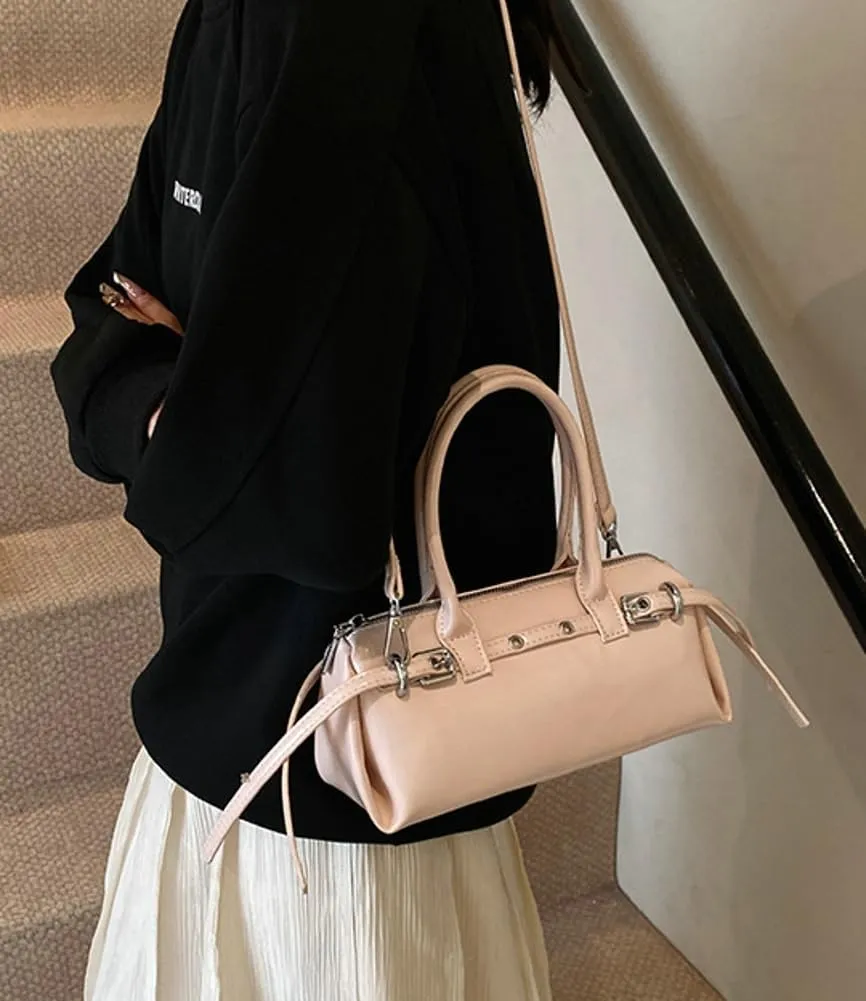 Trendy Shoulder Bag Hobo Purse For Women Vegan Leather Round Handbag Womens Spring Versatile Satchel Purse Travel 2025