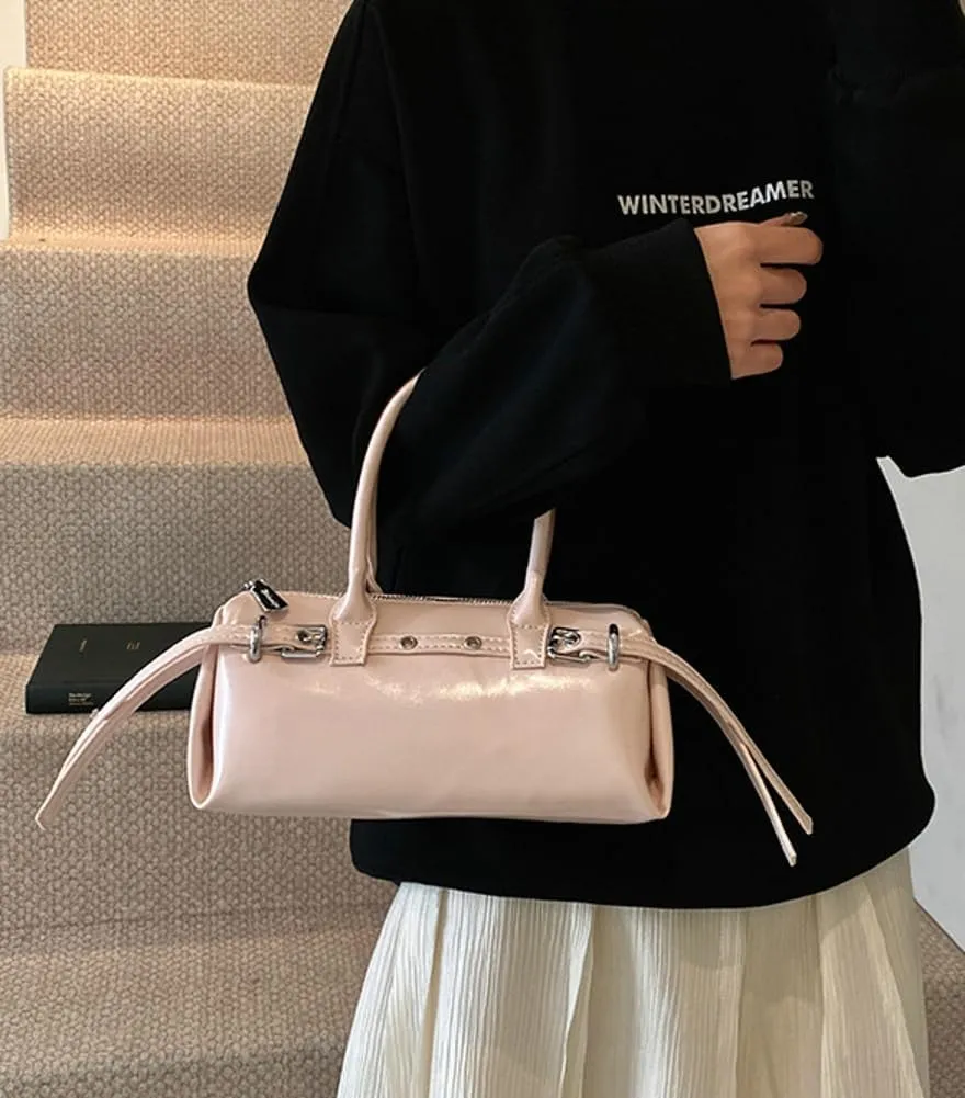 Trendy Shoulder Bag Hobo Purse For Women Vegan Leather Round Handbag Womens Spring Versatile Satchel Purse Travel 2025