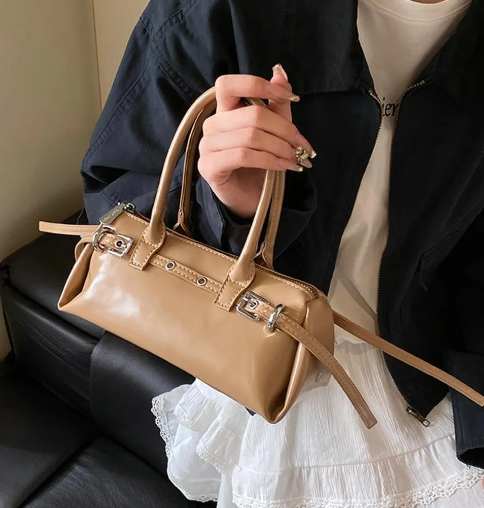 Trendy Shoulder Bag Hobo Purse For Women Vegan Leather Round Handbag Womens Spring Versatile Satchel Purse Travel 2025