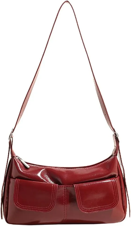 Trendy Shoulder Bag Vegan Leather Tote Purse For Women Commuter Handbag Womens Versatile Satchel Purse Crossbody Bags Y2K