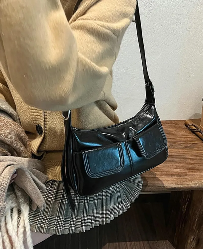Trendy Shoulder Bag Vegan Leather Tote Purse For Women Commuter Handbag Womens Versatile Satchel Purse Crossbody Bags Y2K