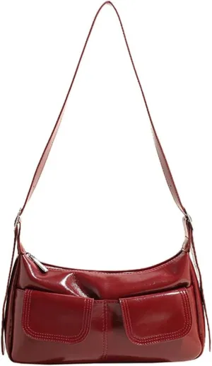 Trendy Shoulder Bag Vegan Leather Tote Purse For Women Commuter Handbag Womens Versatile Satchel Purse Crossbody Bags Y2K