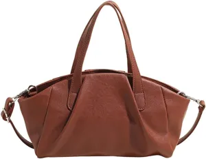 Trendy Shoulder Bag Vegan Leather Tote Purse For Women Commuter Handbag Womens Versatile Satchel Work Purse Crossbody Bags