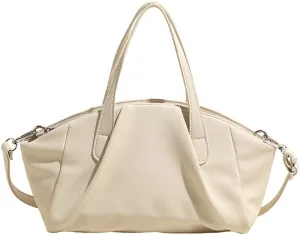 Trendy Shoulder Bag Vegan Leather Tote Purse For Women Commuter Handbag Womens Versatile Satchel Work Purse Crossbody Bags