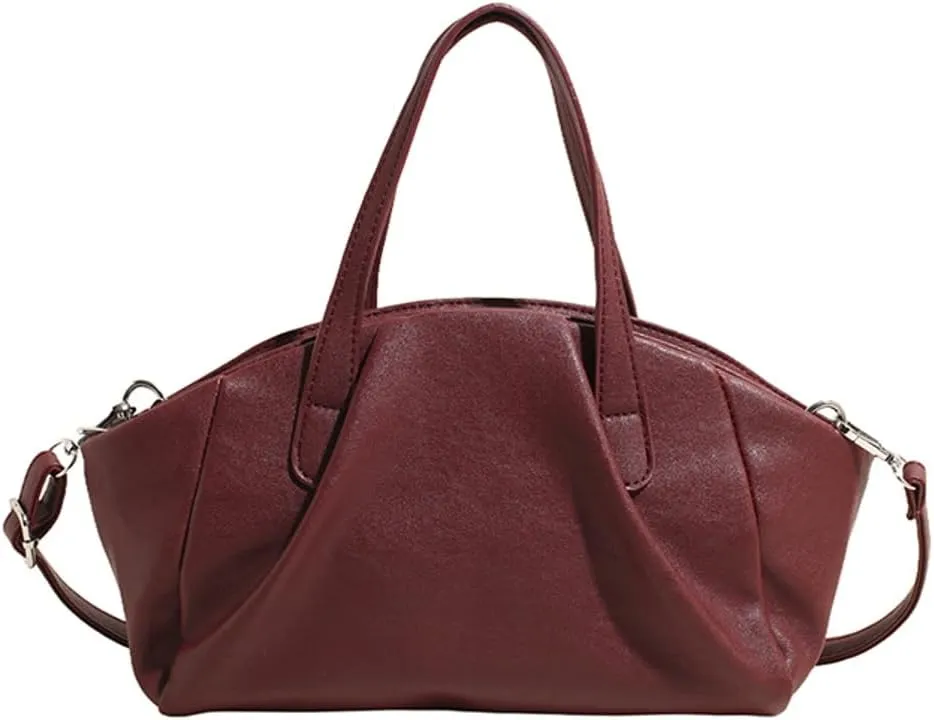 Trendy Shoulder Bag Vegan Leather Tote Purse For Women Commuter Handbag Womens Versatile Satchel Work Purse Crossbody Bags