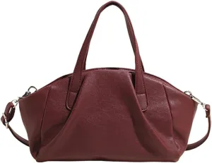 Trendy Shoulder Bag Vegan Leather Tote Purse For Women Commuter Handbag Womens Versatile Satchel Work Purse Crossbody Bags