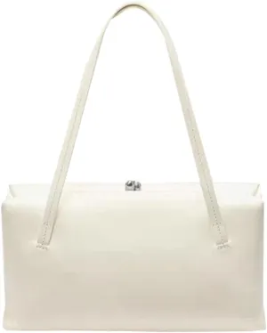 Trendy Shoulder Bag Vegan Leather Tote Purse For Women Commuter Handbag Womens Versatile Satchel Work Purse Kiss Lock 2025