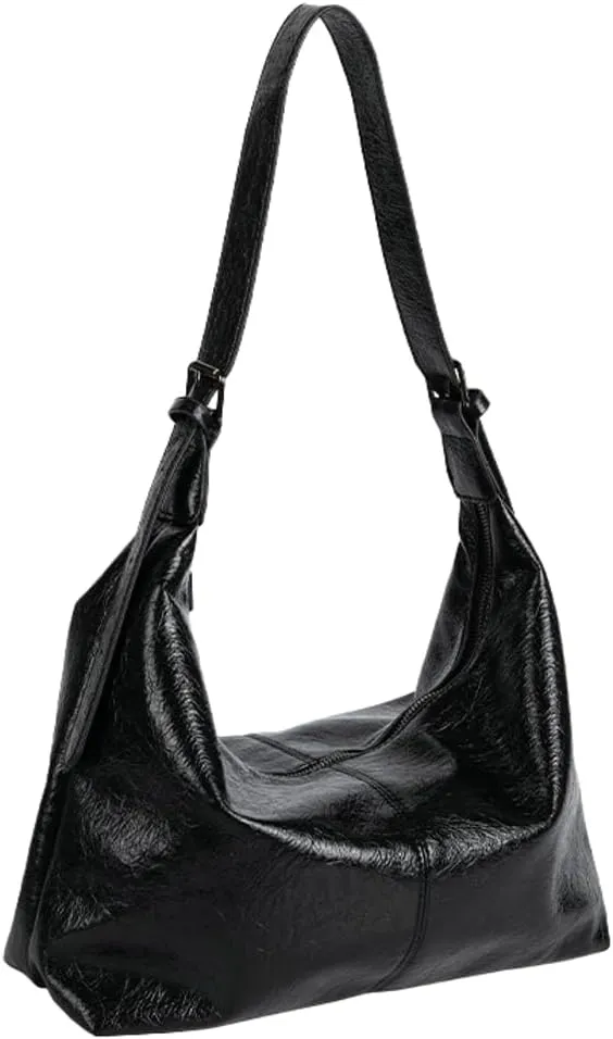 Trendy Shoulder Bag Vintage Leather Tote Purse For Women Commuter Underarm Handbag Womens Versatile Dumpling Bags 2025
