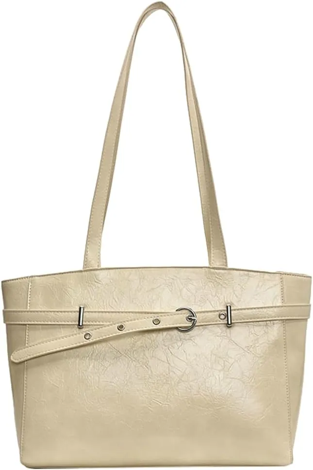Trendy Shoulder Bag Work Purse For Women Vegan Leather Small Tote Handbag Womens Summer Versatile Satchel Purse Travel 2025