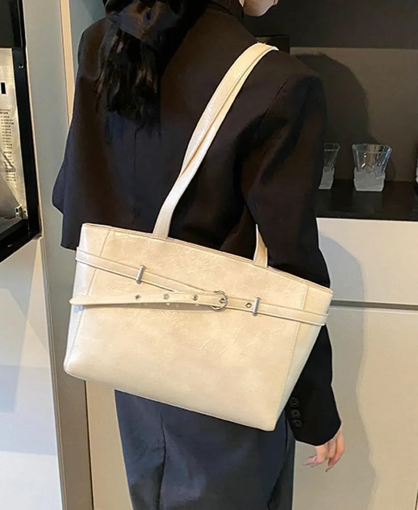 Trendy Shoulder Bag Work Purse For Women Vegan Leather Small Tote Handbag Womens Summer Versatile Satchel Purse Travel 2025