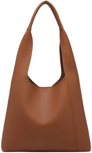 Trendy Shoulder Handbag Hobo Tote Bag Underarm Bag Slouchy Satchel Purse Chic Bucket Bag Work Travel for Women