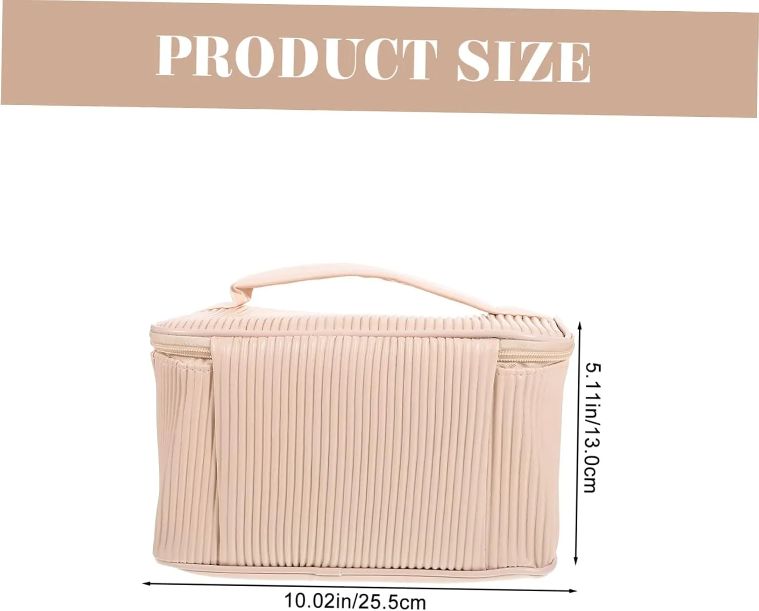 VALICLUD Large Capacity Travel Makeup Bag Multi Compartment Toiletry Organizer for Women Pu Leather Portable Stylish