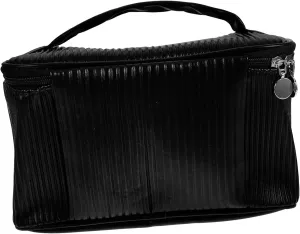 VALICLUD Leather Makeup Bag Large Capacity Travel Toiletry Bag Portable Stylish Organizer for Women