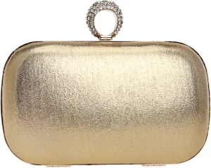 Wedding Clutch Purse for Women Formal Party Evening Bag Stylish Solid Color Handbag Prom Shoulder Bag with Chain