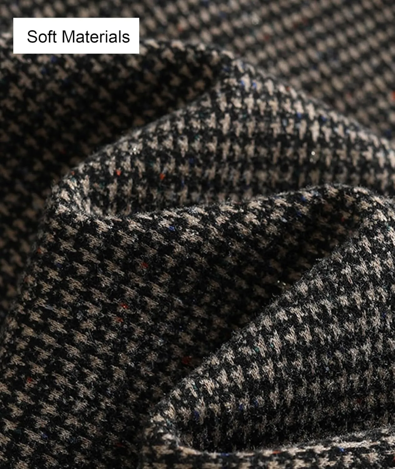Winter Wool Skirts for Women Elastic High Waist A-Line Pleated Midi Skirt for Fall Winter