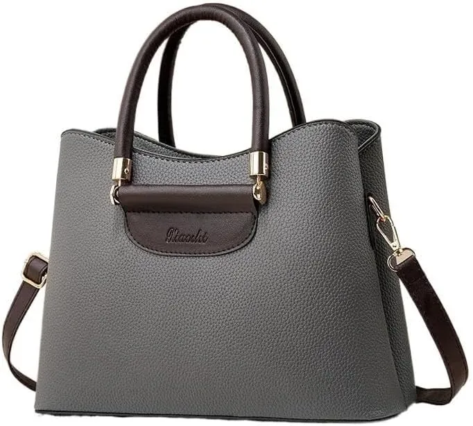 Women Stylish Adjustable Strap Handbag Lady Large Cross-Body Bag Tote Bag Shoulder Bag with Pocket Wallets
