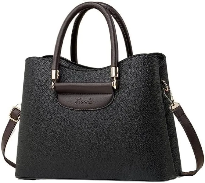 Women Stylish Adjustable Strap Handbag Lady Large Cross-Body Bag Tote Bag Shoulder Bag with Pocket Wallets