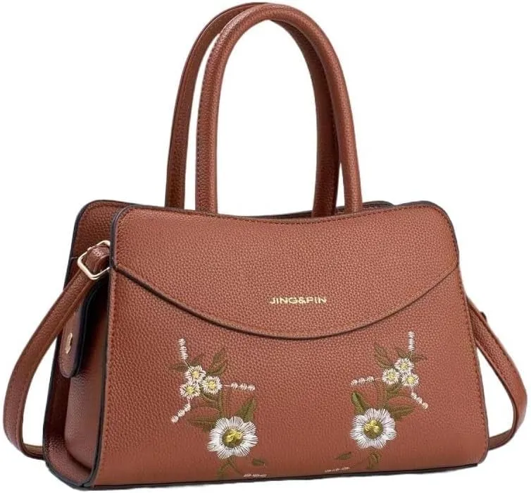 Women Stylish Handbag Tote Bag Leisure Shoulder Bag with Pocket Messenger Bags Cross-Body Bags Lady Large Capacity