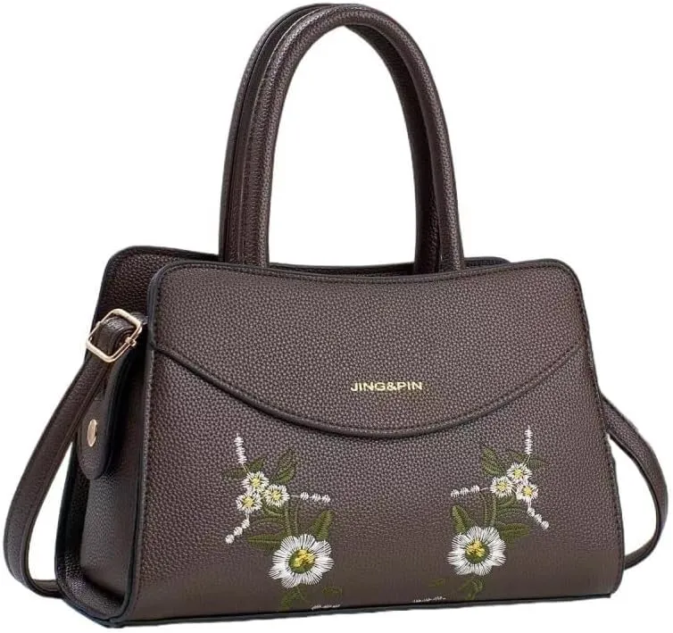 Women Stylish Handbag Tote Bag Leisure Shoulder Bag with Pocket Messenger Bags Cross-Body Bags Lady Large Capacity