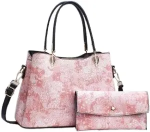Women Stylish Print Tote Bag Large Capacity Wallets Cross-Body Shoulder Bag with Pocket Handbag Lady Casual Daypack