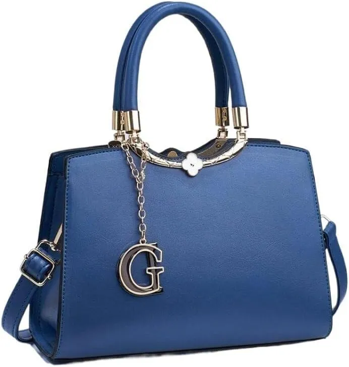 Women Stylish Satchel Tote Handbag Lady Large Capacity Cross-Body Bag Leisure Solid Color Shoulder Bag Wristlets