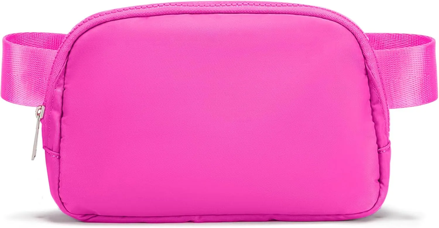 Women's Fanny Pack  Crossbody Belt Bag, Pink Waist Bag, Hot Pink Crossbody Purse, Fanny Packs for Women, Versatile Belt Bag for Everyday Use