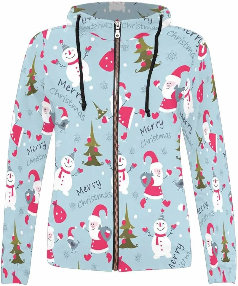 WomenS Jackets Christmas Doodle Gnome And Candy Womens Zip Up Hoodies Long Sleeve Sweatshirts Fall Outfits Sweaters