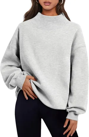 Womens Oversized Sweatshirts Turtleneck Pullover Long Sleeve Hoodies Tops - Fall Outfits 2024 Clothes
