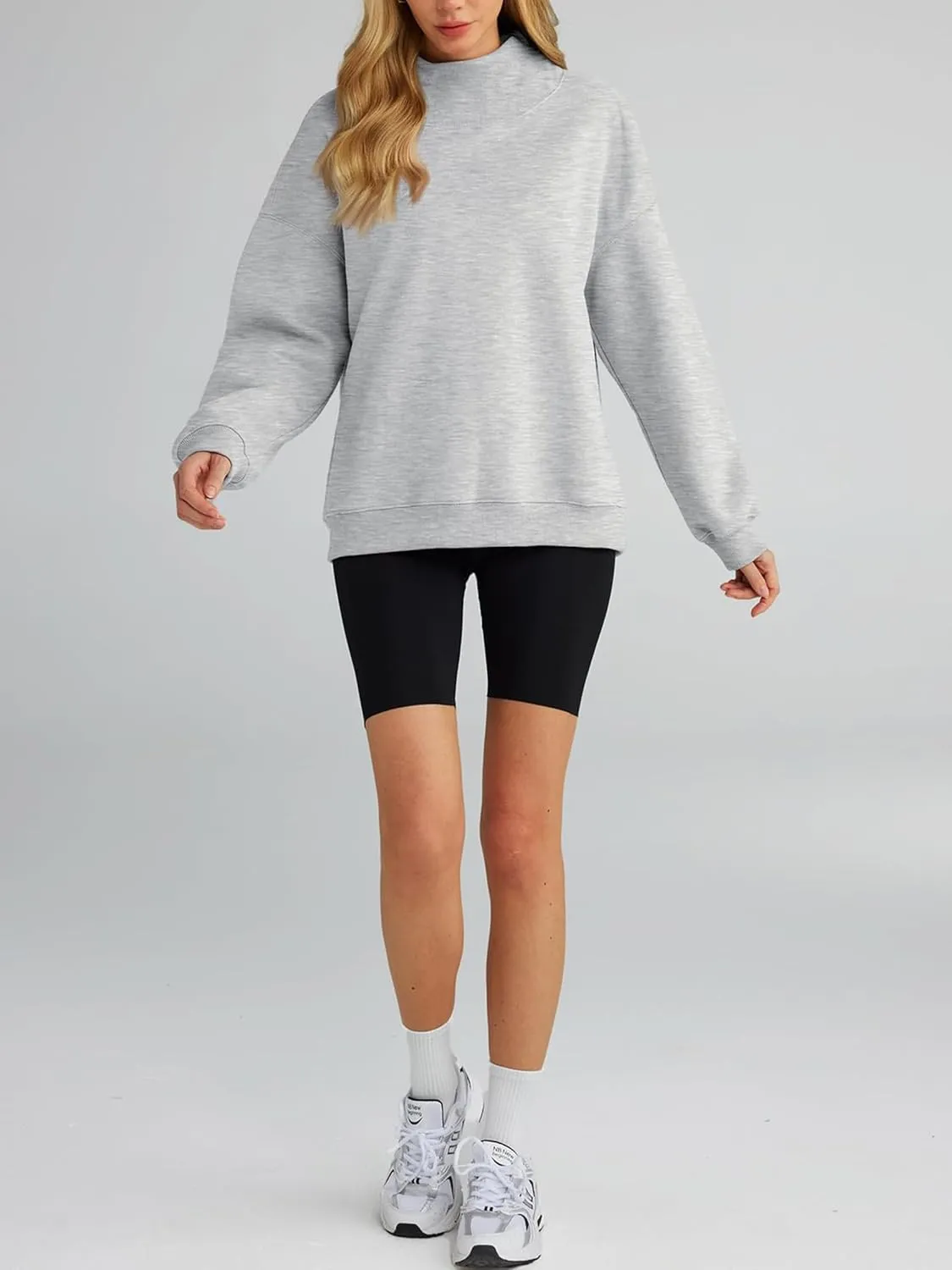 Womens Oversized Sweatshirts Turtleneck Pullover Long Sleeve Hoodies Tops - Fall Outfits 2024 Clothes