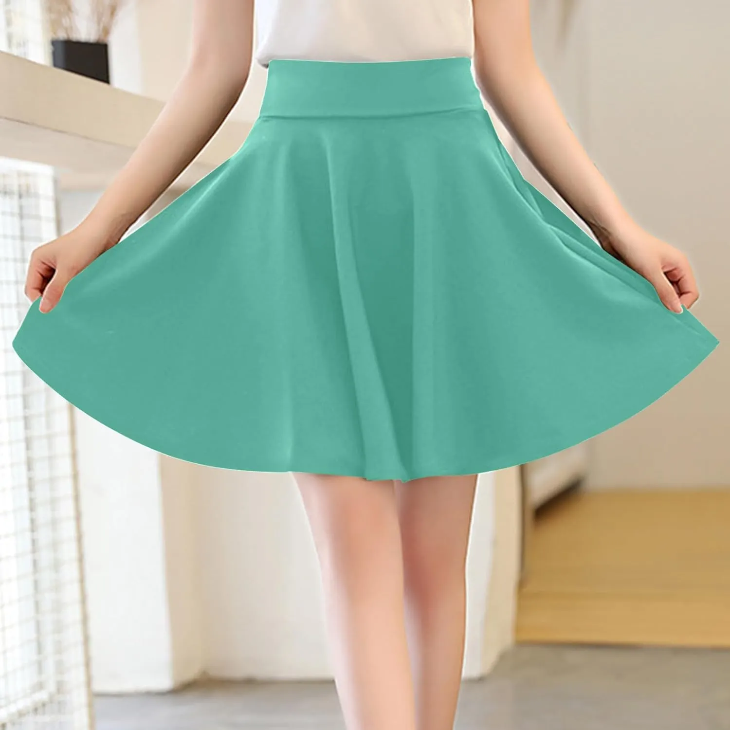 Women's Pleated Mini Skirts Built in Shorts Tummy Control high Waisted a-line Skirts Teen Girls Tennis Golf Skorts