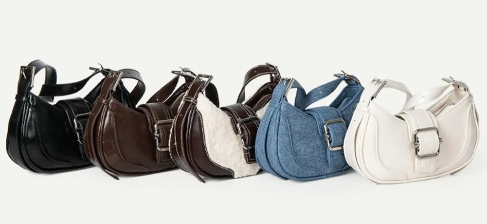 Women's Shoulder Purse Clutch Hobo Clutch Bag Chic Handbag Solid Color Hobo Cute Y2K Purse