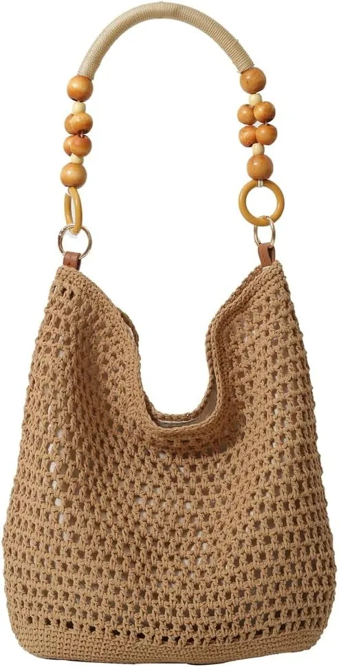 Women's Summer Straw Tote Bag Crossbody Woven Handbag Hobo Shoulder Bag Natural Chic Purse 2025
