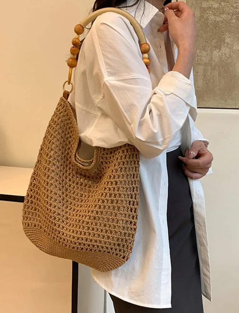 Women's Summer Straw Tote Bag Crossbody Woven Handbag Hobo Shoulder Bag Natural Chic Purse 2025