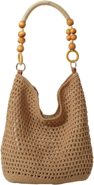 Women's Summer Straw Tote Bag Crossbody Woven Handbag Hobo Shoulder Bag Natural Chic Purse 2025
