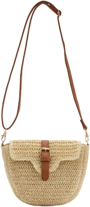 Women's Summer Straw Tote Bag Crossbody Woven Handbag Hobo Shoulder Bag Natural Chic Purse 2025
