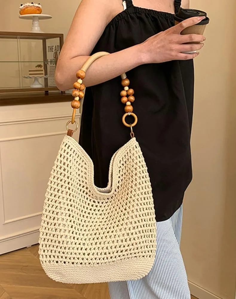 Women's Summer Straw Tote Bag Crossbody Woven Handbag Hobo Shoulder Bag Natural Chic Purse 2025